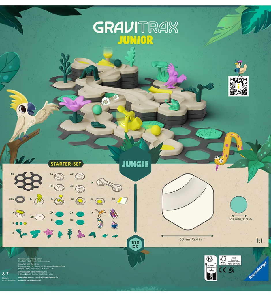 GraviTrax Junior Startersæt - 100 Dele - My Jungle
