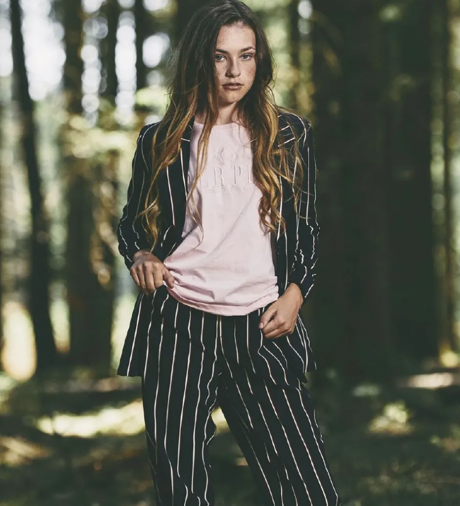 Børn Grunt Blazer - Lilly - Navy m. Striber