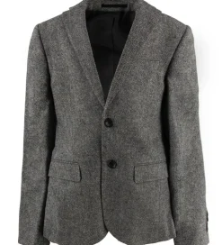 Børn Grunt Blazer - Uld/Polyester - Salt & Pepper