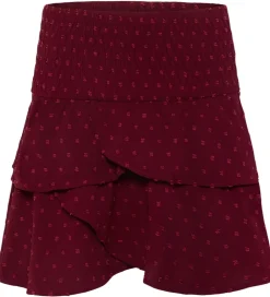 Børn Grunt Nederdel - GrAnti - Dot - Dark Red
