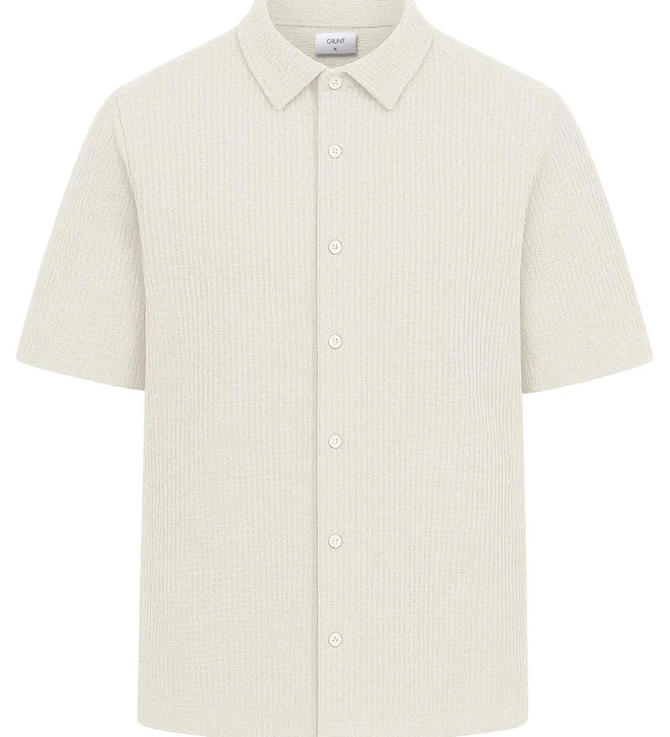 Børn Grunt Skjorte - Vaflet - GRAlfred - Off White