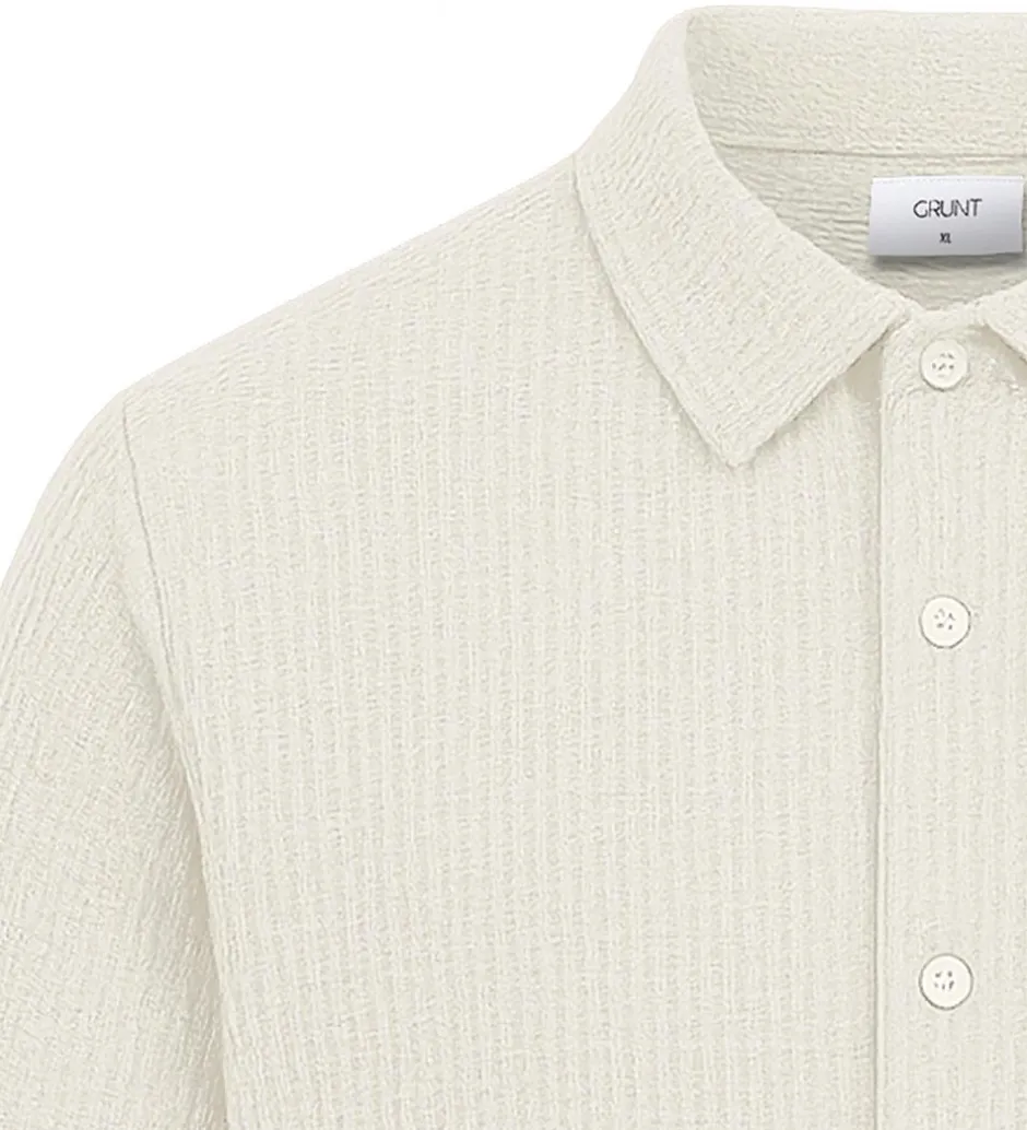 Børn Grunt Skjorte - Vaflet - GRAlfred - Off White