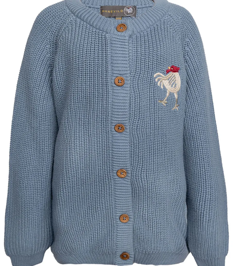 Striktrøjer*Hanevild Cardigan - Strik - Kaj - Blue Blizzard
