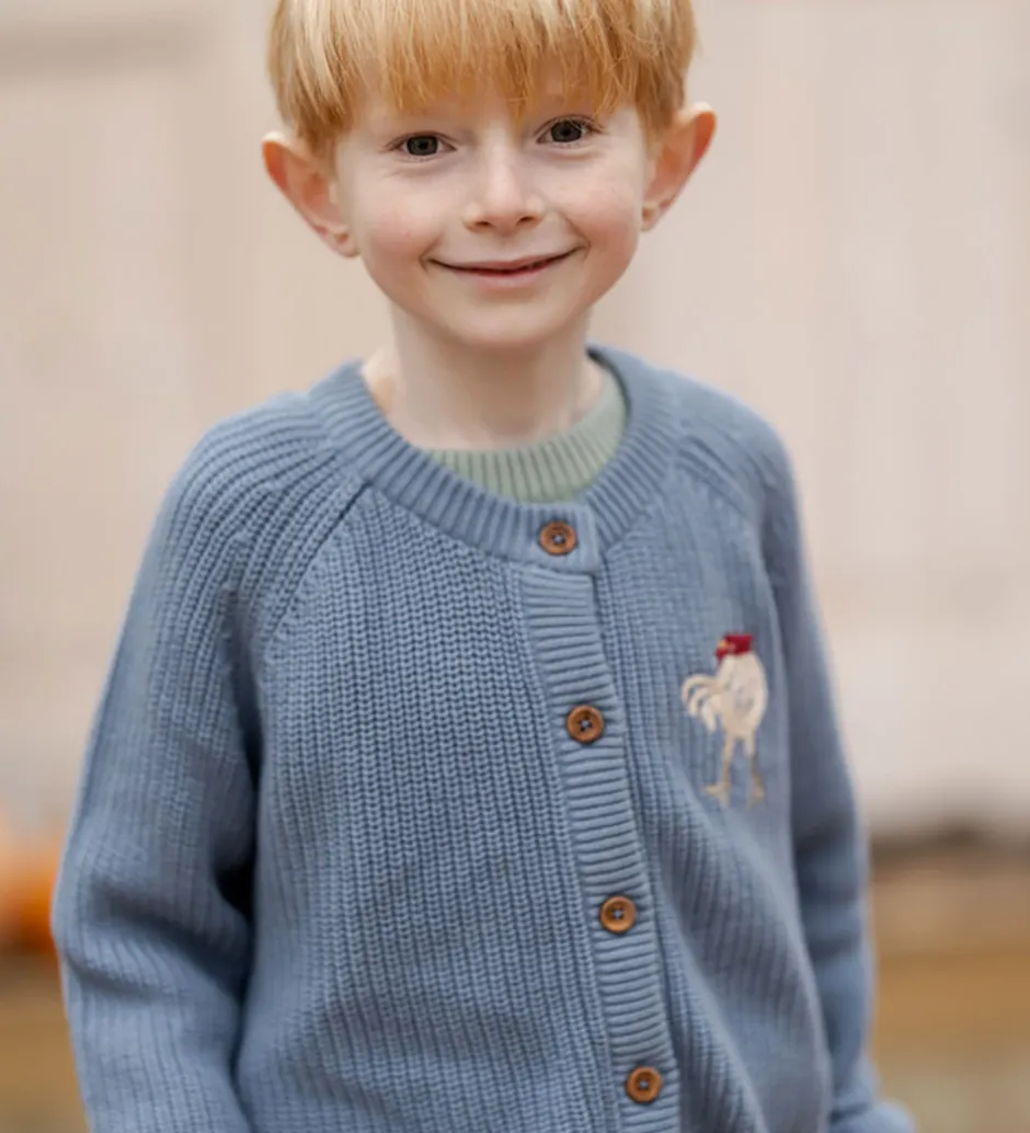 Striktrøjer*Hanevild Cardigan - Strik - Kaj - Blue Blizzard