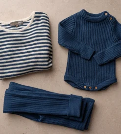 Børn Hanevild Leggins - Strik - Lynge - Ensign Blue