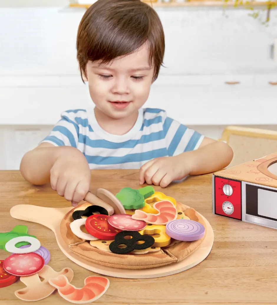 Legekøkken Og Legemøbel*Hape Legemad - 29 dele - Pizza