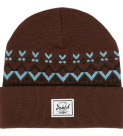 Huer Og Hatte|Unisex-Tøj*Herschel Hue - Strik - Elmer - Bitter Chocolate/ Fair Isle