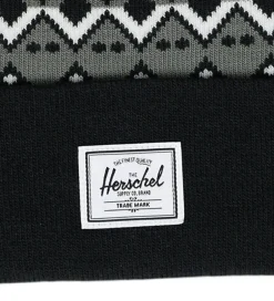 Huer Og Hatte|Unisex-Tøj*Herschel Hue - Strik - Elmer - Black Fair Isle