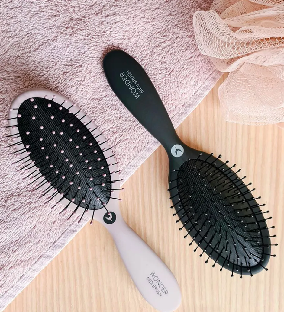 Hårbørster*HH Simonsen Hårbørste - Wonder Midi Brush - Black