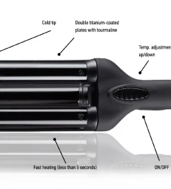 Hårstyling*HH Simonsen Midi Waver - Sort