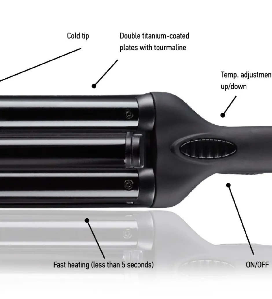Hårstyling*HH Simonsen Midi Waver - Sort