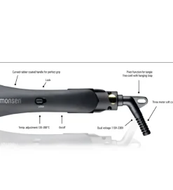 Krøllejern|Hårstyling*HH Simonsen Rod VS5 Deep Waver Krøllejern - Sort
