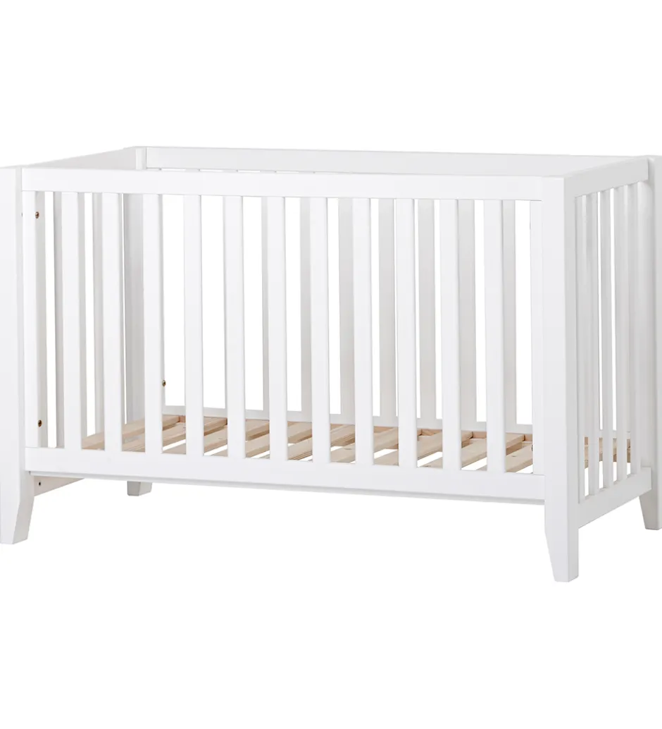Senge*Hoppekids Babyseng - Anton - 129x69x81 cm - Hvid