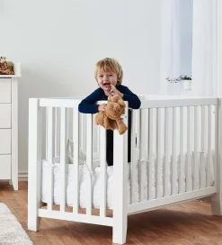 Senge*Hoppekids Babyseng - Anton - 129x69x81 cm - Hvid