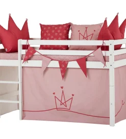 Senge*Hoppekids Forhæng Til Halvhøj Seng - 70x160 cm - Princess