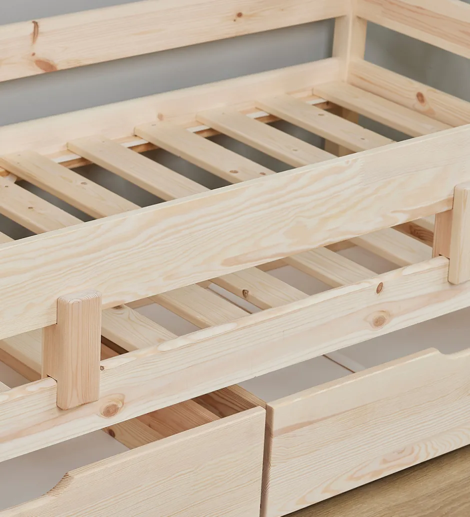 Børn Hoppekids Sengehest - ECO Comfort - 100x22,5 cm - Natural Wood