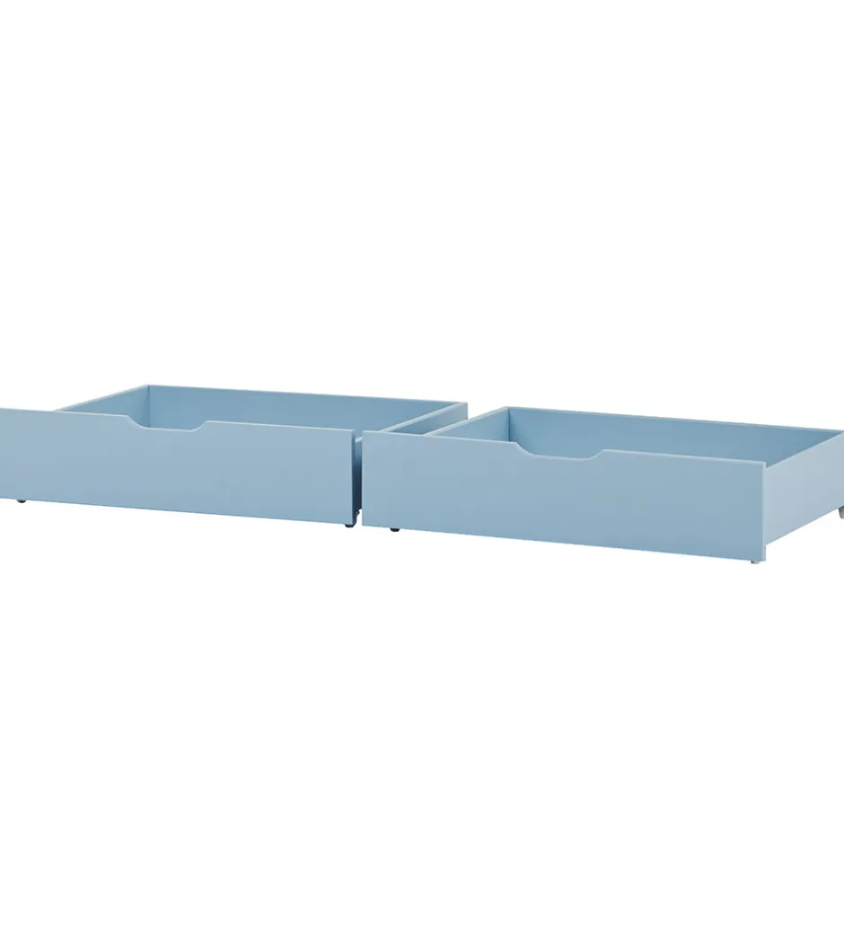 Skuffer*Hoppekids Skuffer m. Hjul - 2 stk. - 70x160 cm - Dream Blue