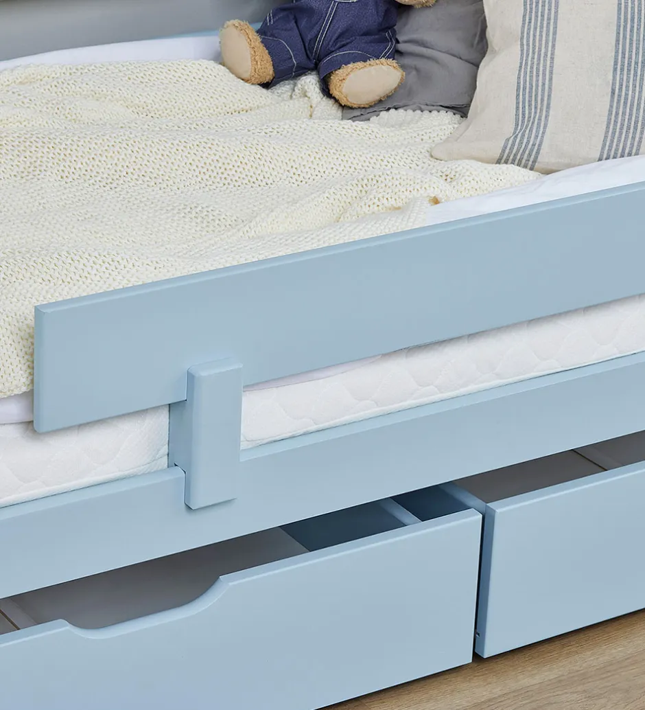 Skuffer*Hoppekids Skuffer m. Hjul - 2 stk. - 70x160 cm - Dream Blue