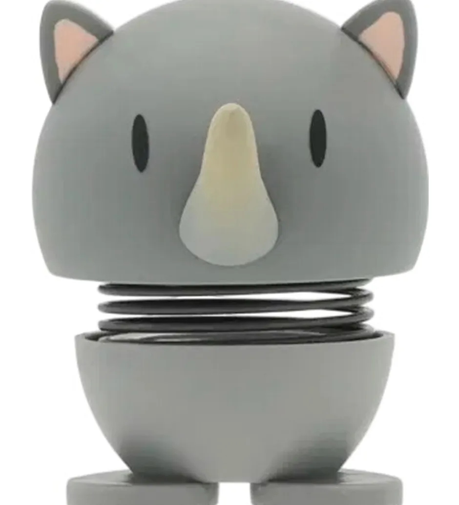 Pyntefigurer|Dekoration*Hoptimist Soft Rhino - 7,6 cm - Grå