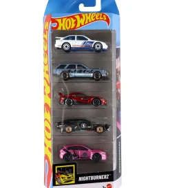 Biler, Tog Og Køretøjer*Hot Wheels Biler - 5-pak - NightBurnerz
