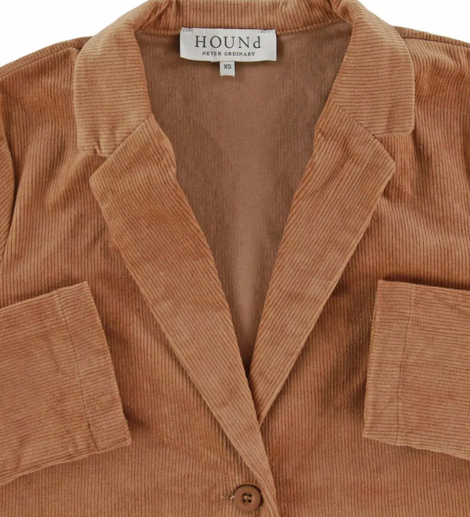 Jakkesæt Og Blazers*Hound Blazer - Fløjl - Light Brown