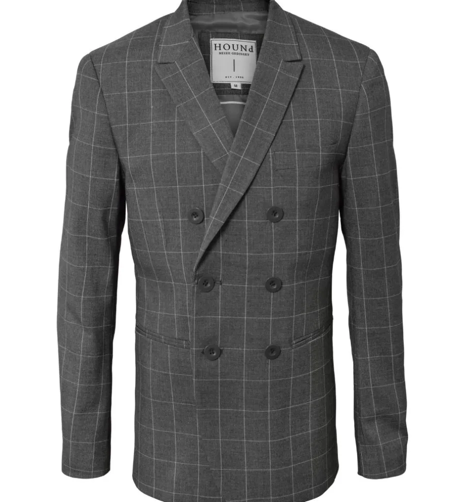 Jakkesæt Og Blazers*Hound Blazer - Gråmeleret m. Tern