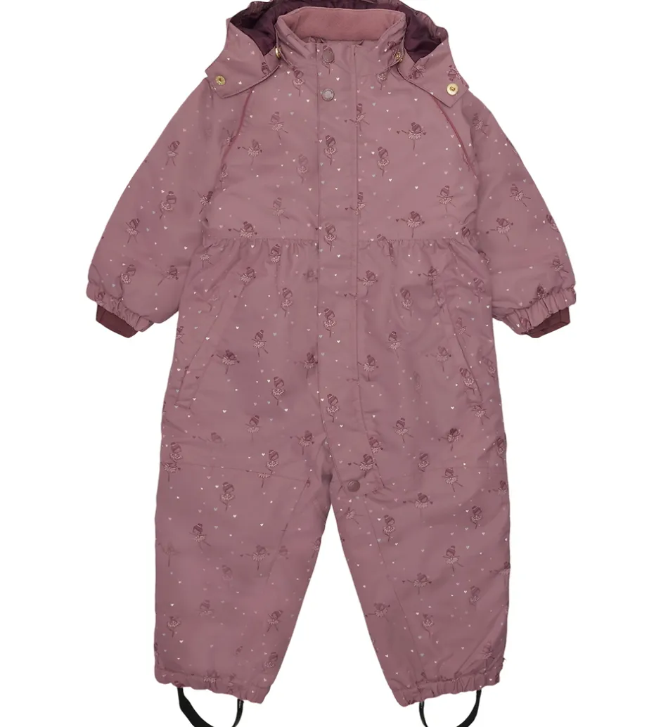 Flyverdragter*Hust and Claire Flyverdragt - HCOtine - Pale Mauve m. Hjerter/Ba