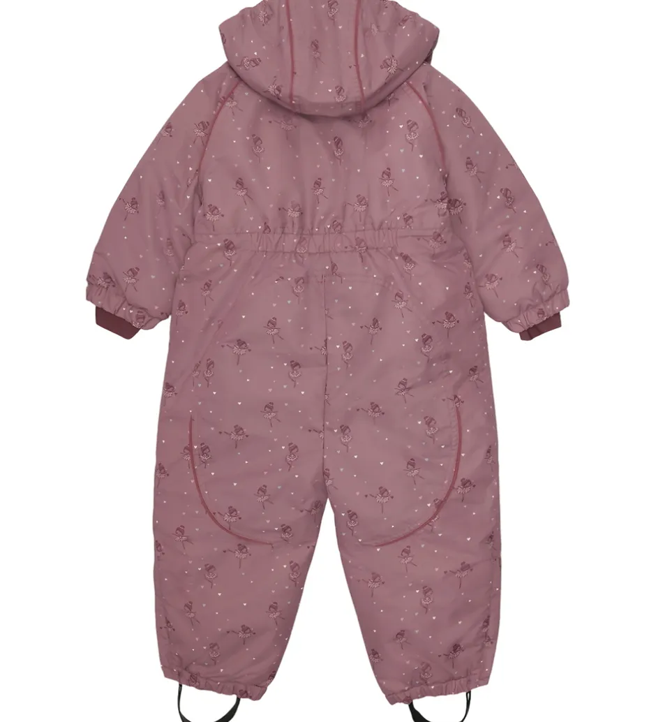 Flyverdragter*Hust and Claire Flyverdragt - HCOtine - Pale Mauve m. Hjerter/Ba
