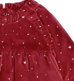 Kjoler*Hust and Claire Kjole - Velour - HCKis - Teaberry m. Guld