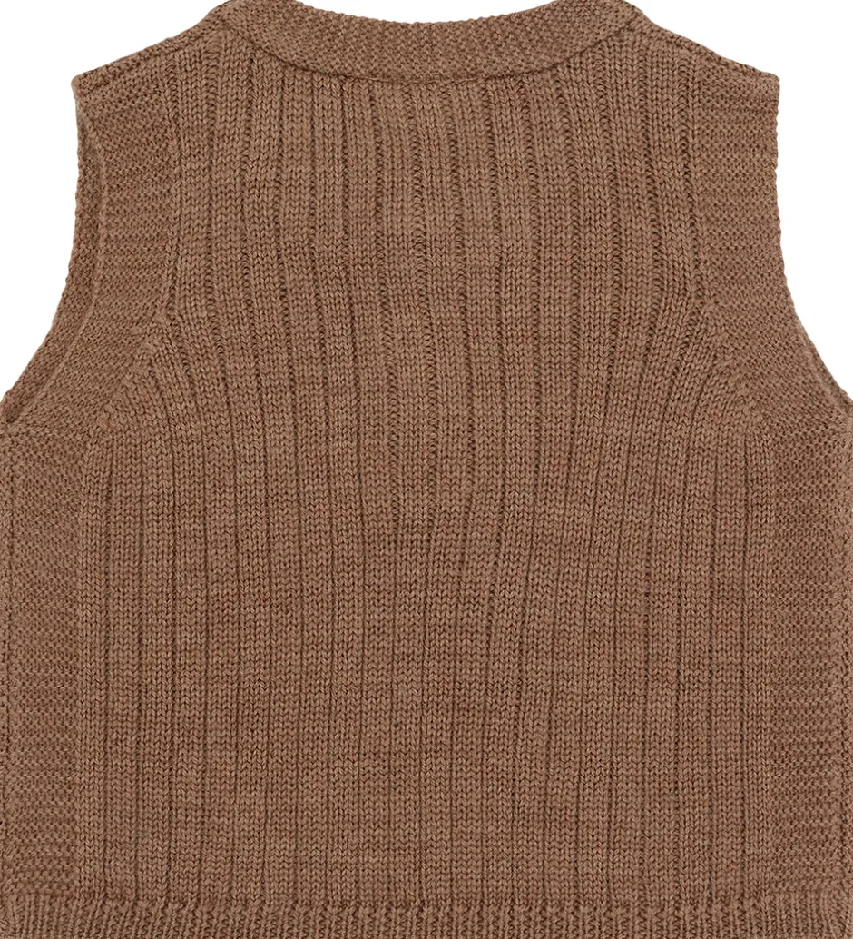 Veste*Hust and Claire Vest - Strik - HCEdi - Wool Rib Knit - Coca Moch