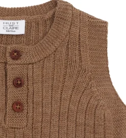 Veste*Hust and Claire Vest - Strik - HCEdi - Wool Rib Knit - Coca Moch