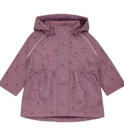 Børn Hust and Claire Vinterjakke - HCObia - Pale Mauve m. Hjerter/Bal