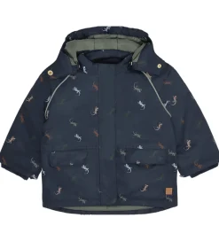 Børn Hust and Claire Vinterjakke - HCObi - More Navy m. Firben