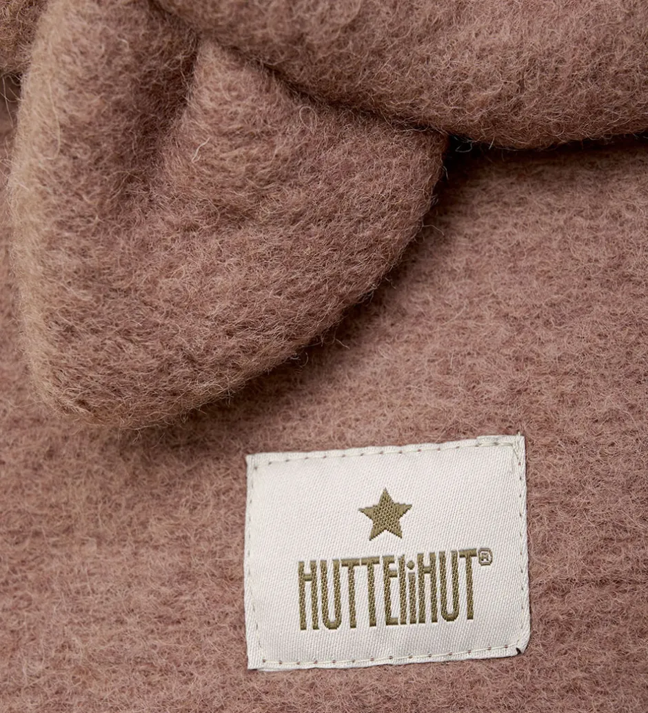 Børn Huttelihut Elefanthue - Uld - 2-lags - Burlwood m. Ører
