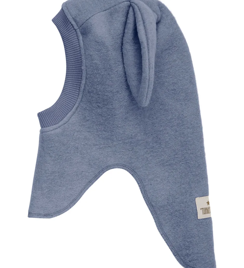 Børn Huttelihut Elefanthue - Uld - 2-lags - Folkstone Gray m. Ører