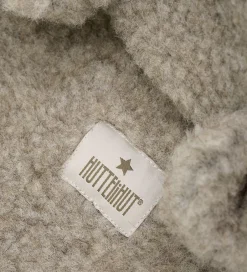 Børn Huttelihut Elefanthue - Uld - Teddy - 2-lags - Camel Melange