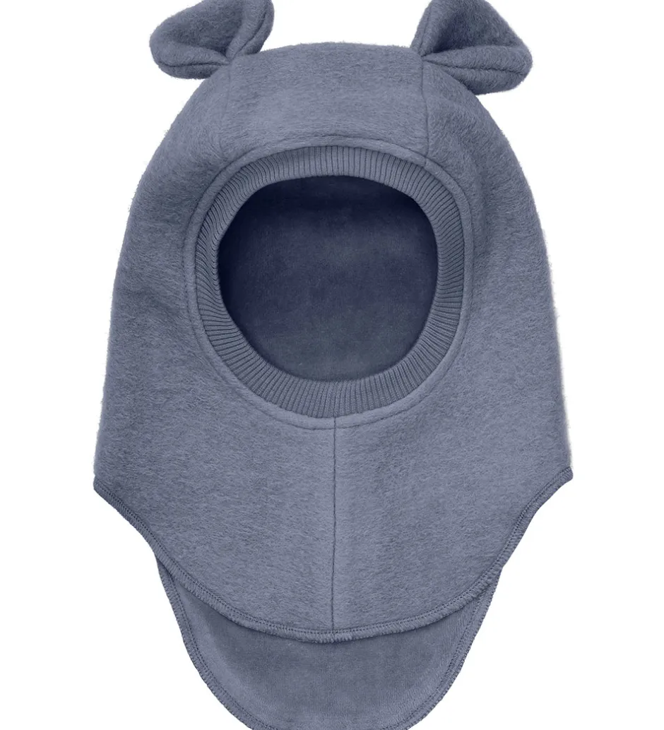 Børn Huttelihut Elefanthue - Uld - 2-lags - Folkstone Gray m. Ører