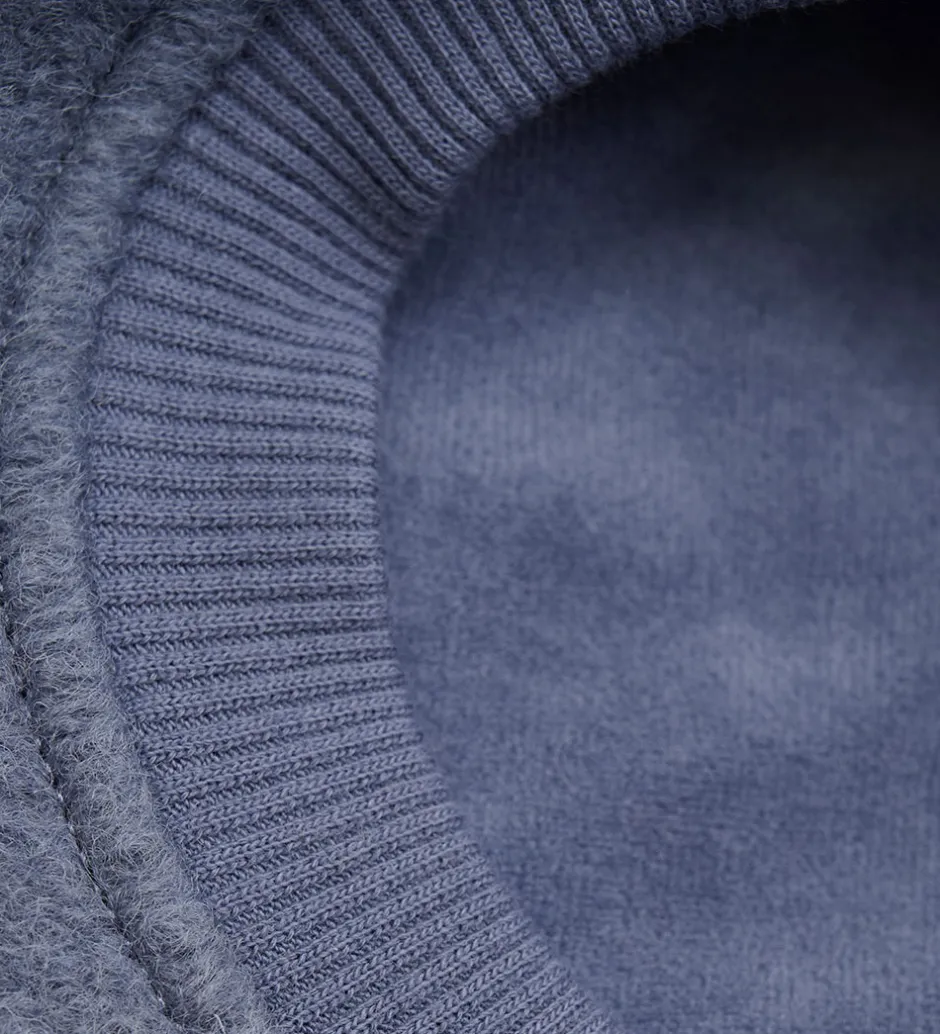 Børn Huttelihut Elefanthue - Uld - 2-lags - Folkstone Gray m. Ører
