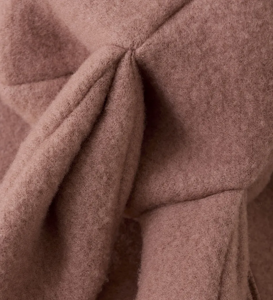 Børn Huttelihut Køredragt - Uldfleece - Burlwood m. Ører