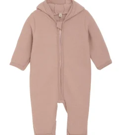 Køredragter*Huttelihut Køredragt - Uldfleece - Mahogany Rose m. Ører