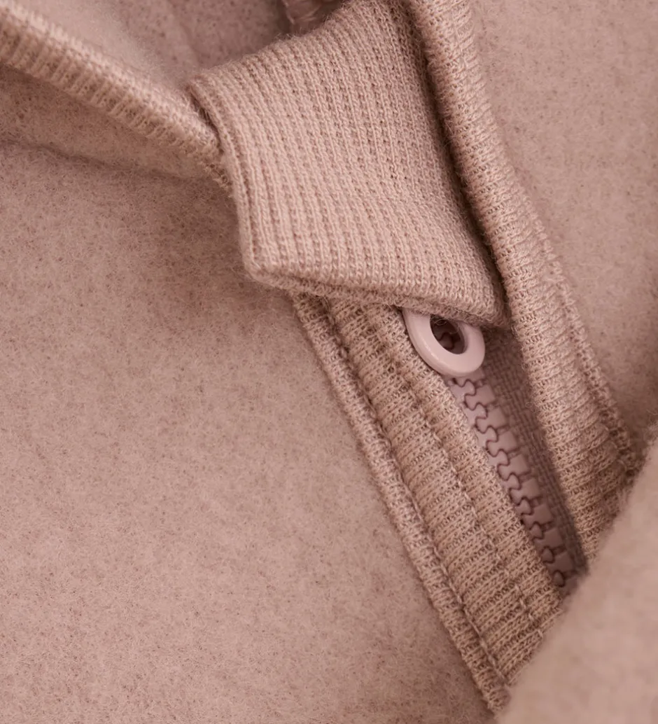 Køredragter*Huttelihut Køredragt - Uldfleece - Mahogany Rose m. Ører