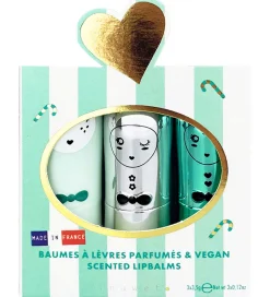 Sminke*Inuwet Læbepomade - 3-pak - Jingle Aqua