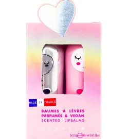 Sminke*Inuwet Læbepomader - 2-pak - Chloe - Coconut/Strawberry