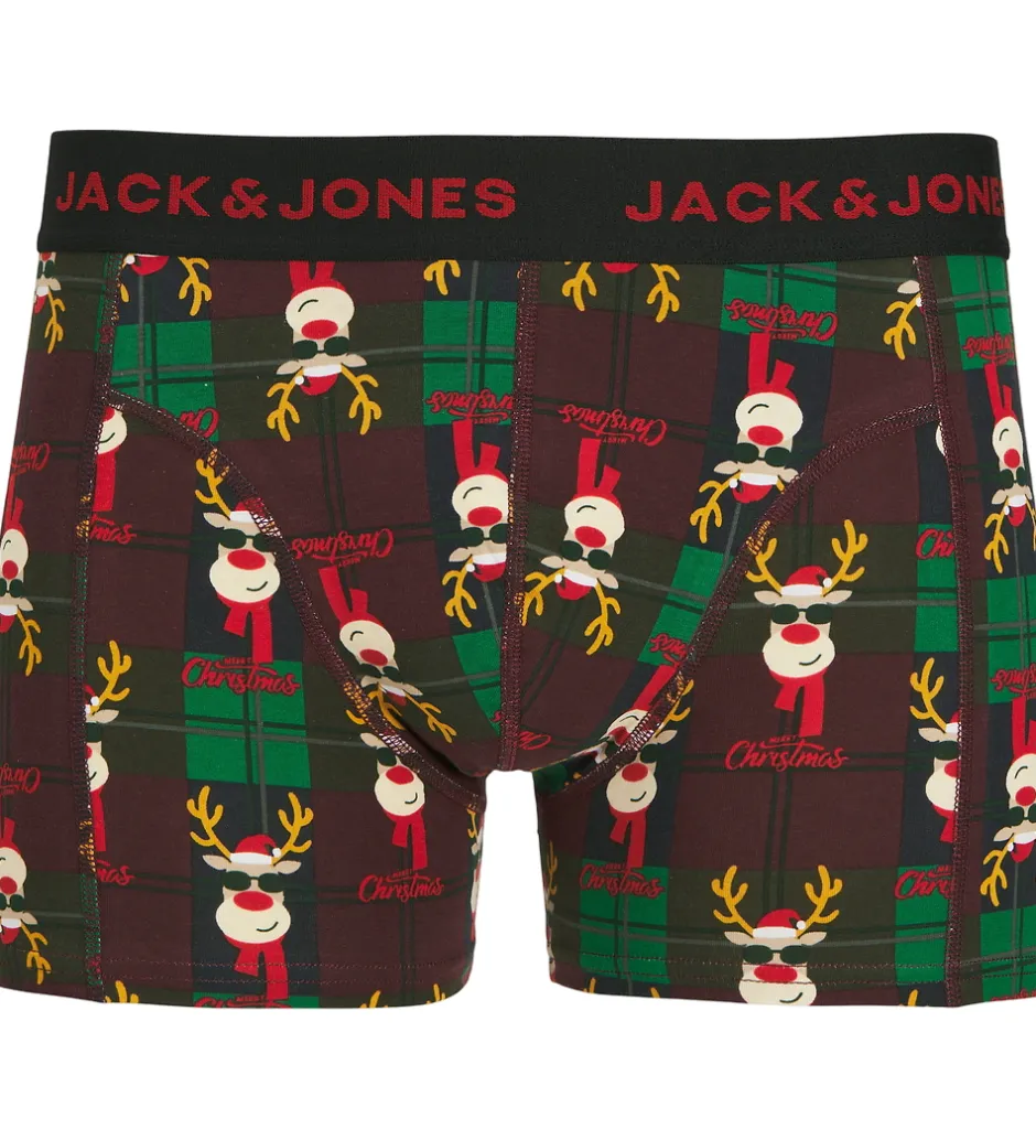 Børn Jack & Jones Gaveæske - Boxershorts/Strømper - JacRudolph - Wine
