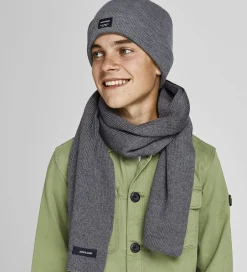 Børn Jack & Jones Halstørklæde - Strik - JacDna - Grey Melange