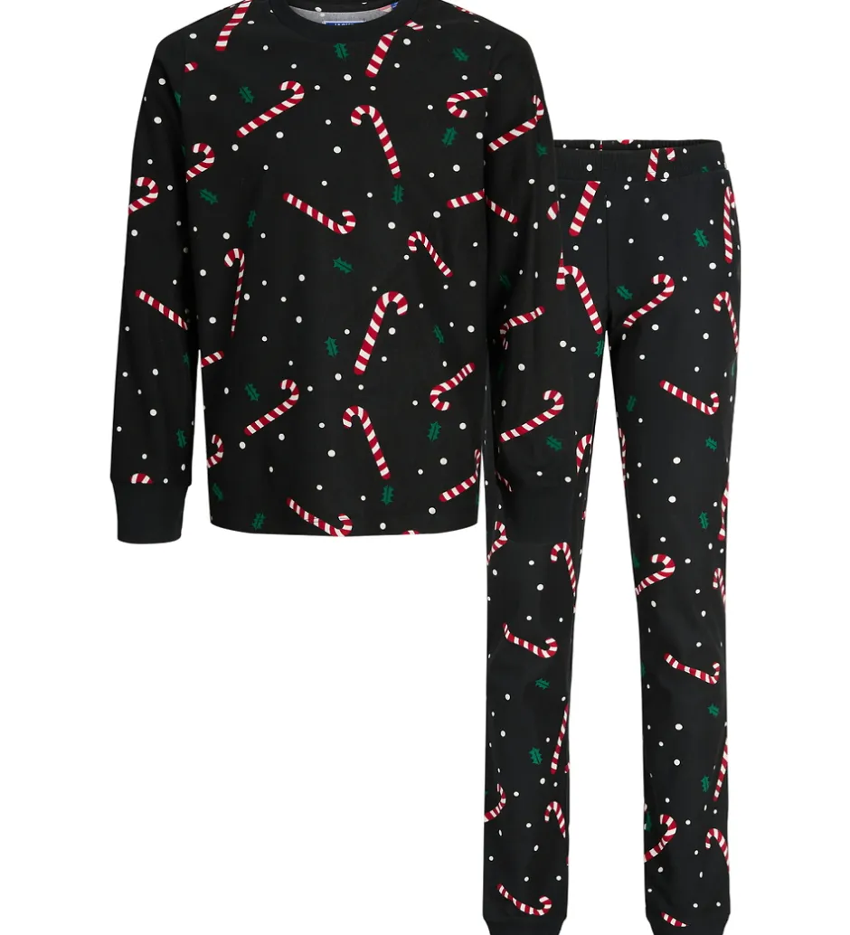 Nattøj*Jack & Jones Nattøj - JacTristan - Black/Candy Cane