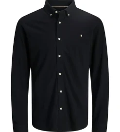Skjorter*Jack & Jones Skjorte - Piqué - JprBlublake - Black
