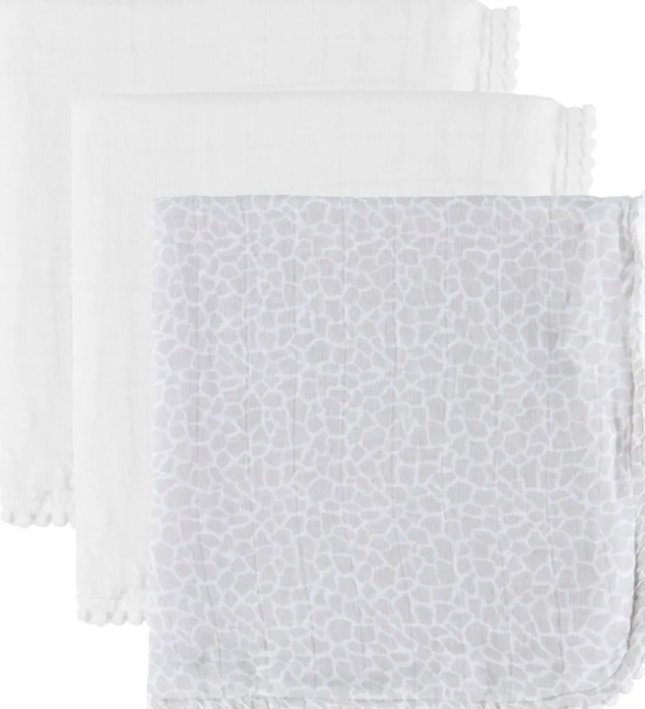 Stofbleer|Pusletid*Jack o Juno Stofbleer - 40x40 cm - 3-pak - Pom Pom Mini - Pearl/