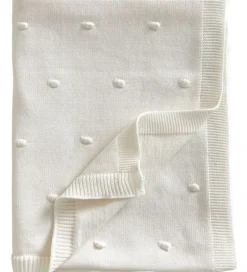 Tæpper|Børneværelset*Jack o Juno Tæppe - 80x100 cm - Strik - Bubble - Pearl