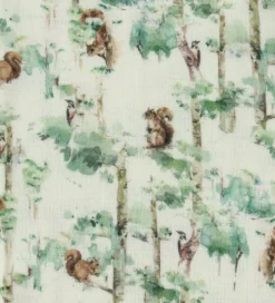 Børn Joha Babyhjelm - Uld - Off White m. Træer
